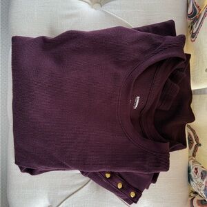Sonoma Purple Knit Top Size XL